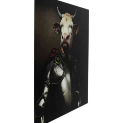 KARE Design Bild Glas Knight Cow 120X120- Bilder