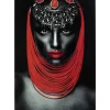 KARE Design Bild Glas Lady Red Lips 80X120- Bilder