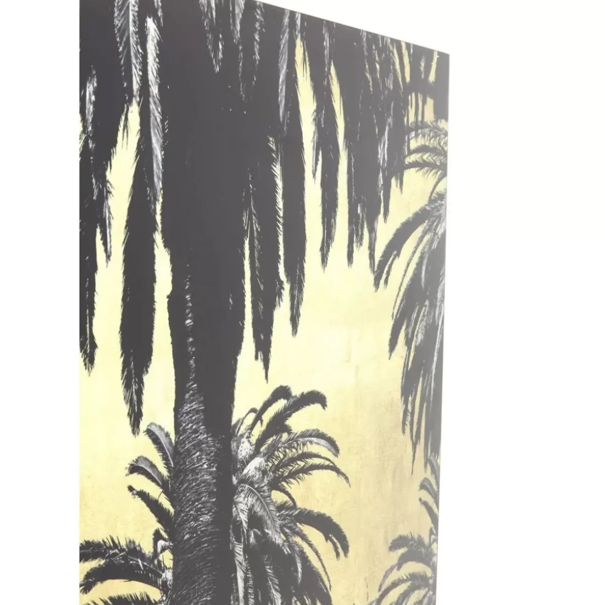 KARE Design Bild Glas Metallic Palms 180X120Cm- Bilder