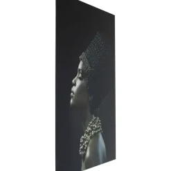 KARE Design Bild Glas Royal Headdress Profile 100X150Cm- Bilder
