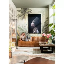 KARE Design Bild Glas Royal Headdress Profile 100X150Cm- Bilder