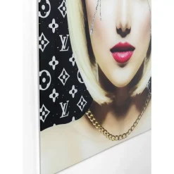 KARE Design Bild Glas Runny Eyes 80X80- Bilder