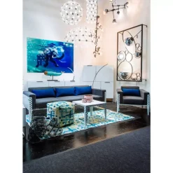 KARE Design Bild Glas Swimming Elephant 180X120Cm- Bilder