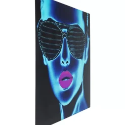 KARE Design Bild Glas Tough Girl 120X120Cm- Bilder