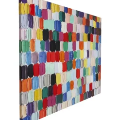 KARE Design Bild Touched Colorful Dots 140X200Cm- Bilder