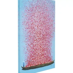 KARE Design Bild Touched Flower Boat Blau Pink 80X100Cm- Bilder
