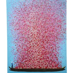 KARE Design Bild Touched Flower Boat Blau Pink 160X120Cm- Bilder