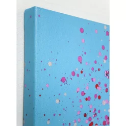 KARE Design Bild Touched Flower Boat Blau Pink 160X120Cm- Bilder