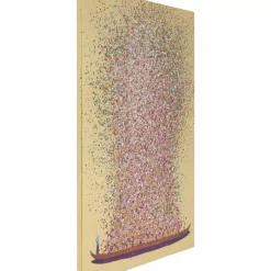 KARE Design Bild Touched Flower Boat Gold Pink 100X80Cm- Bilder