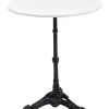 KARE Design Bistrotisch Kaffeehaus Rund Weiss O60- Outdoormöbel