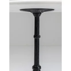 KARE Design Bistrotisch Kaffeehaus Rund Weiss O60- Outdoormöbel