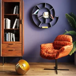 KARE Design Bodenleuchte Apollon Smooth Gold O28Cm- Steh & Bodenleuchten