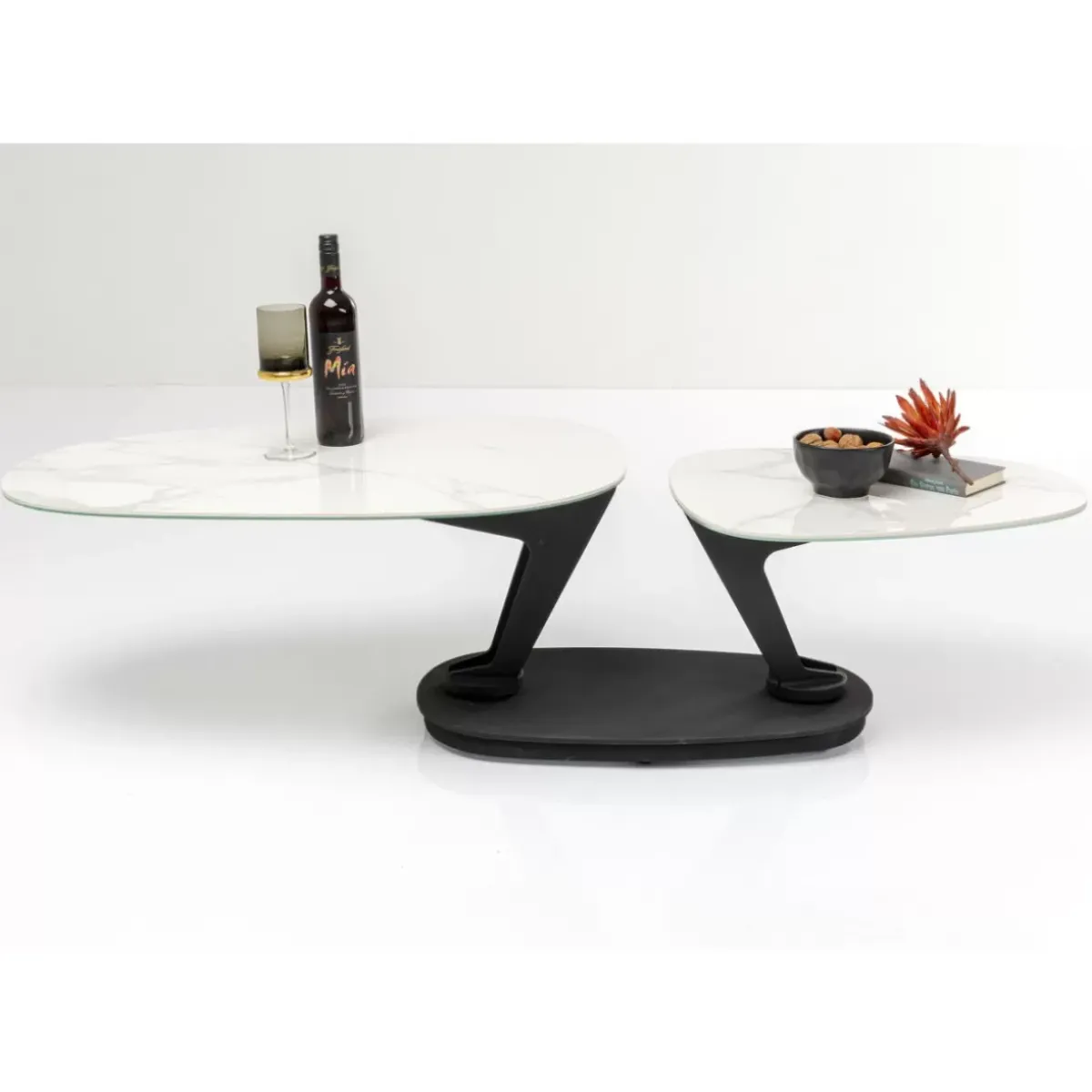 KARE Design Couchtisch Franklin Weis 150X58Cm- Tische