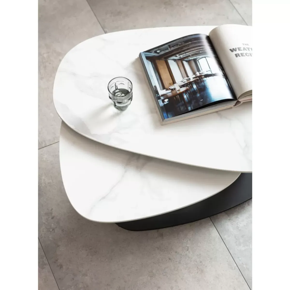 KARE Design Couchtisch Franklin Weis 150X58Cm- Tische