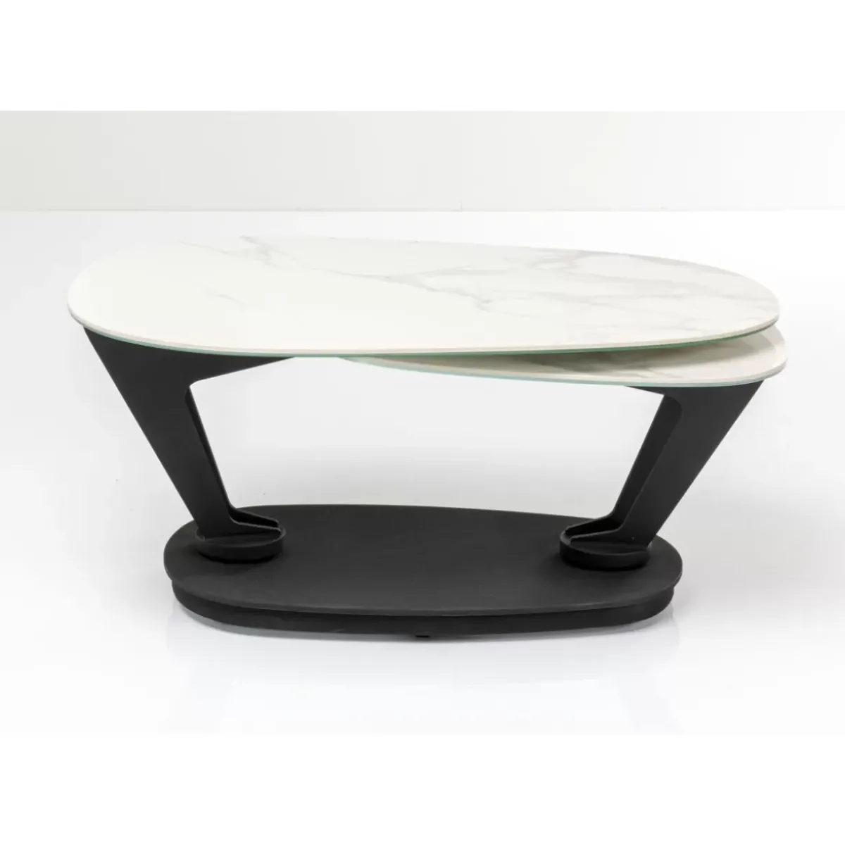 KARE Design Couchtisch Franklin Weis 150X58Cm- Tische