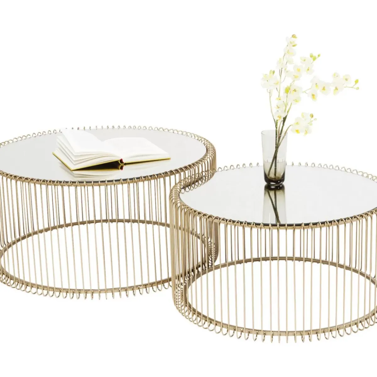 KARE Design Couchtisch Wire Messing (2/Set)- Tische