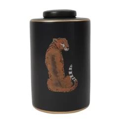 KARE Design Deckelvase Leopard- Vasen