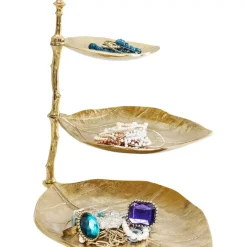 KARE Design Deko Etagere Leaf Gold- Geschirr & Tischaccessoires