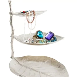 KARE Design Deko Etagere Leaf Silber- Geschirr & Tischaccessoires