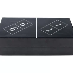 KARE Design Deko Objekt Domino Schwarz 24X7Cm- Sonstiges & Zubehör Accessoires