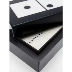 KARE Design Deko Objekt Domino Schwarz/Weis 14X5Cm- Sonstiges & Zubehör Accessoires