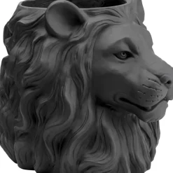 KARE Design Deko Ubertopf Lion Schwarz- Aufbewahrung & Ordnung