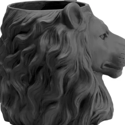 KARE Design Deko Ubertopf Lion Schwarz- Aufbewahrung & Ordnung