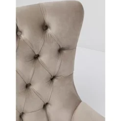 KARE Design Drehsessel Bellissima Velvet Beige- Sessel