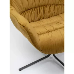 KARE Design Drehsessel Bristol Gelb- Sessel