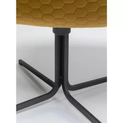 KARE Design Drehsessel Bristol Gelb- Sessel