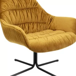 KARE Design Drehsessel Bristol Gelb- Sessel