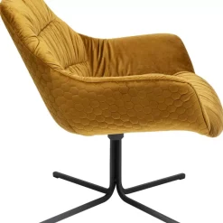 KARE Design Drehsessel Bristol Gelb- Sessel