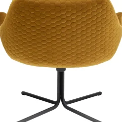 KARE Design Drehsessel Bristol Gelb- Sessel