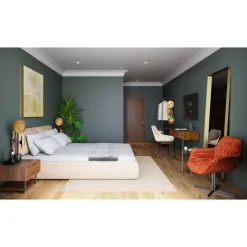 KARE Design Drehsessel Bristol Rostrot- Sessel