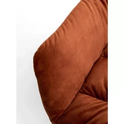 KARE Design Drehsessel Bristol Rostrot- Sessel