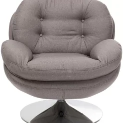 KARE Design Drehsessel Cosy Grau- Sessel