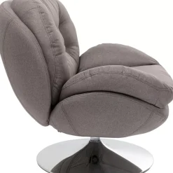 KARE Design Drehsessel Cosy Grau- Sessel