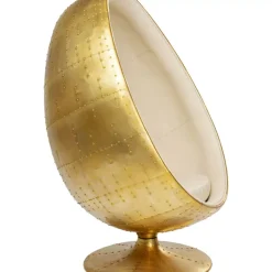 KARE Design Drehsessel Eye Ball Messing- Sessel