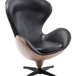KARE Design Drehsessel Lounge Black Walnut- Sessel