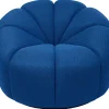 KARE Design Drehsessel Peppo Lounge Blau- Sessel