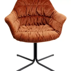 KARE Design Drehstuhl Colmar Rostrot- Stühle