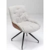 KARE Design Drehstuhl Lori Grau Braun- Stühle