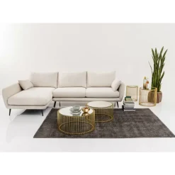 KARE Design Ecksofa Amalfi Links Creme 275Cm- Sofas & Couches