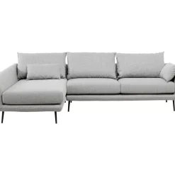 KARE Design Ecksofa Amalfi Links Grau 275Cm- Sofas & Couches