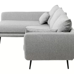 KARE Design Ecksofa Amalfi Links Grau 275Cm- Sofas & Couches