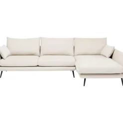 KARE Design Ecksofa Amalfi Rechts Creme 275Cm- Sofas & Couches