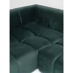 KARE Design Ecksofa Belami Velvet Dunkelgrun Links 265Cm- Sofas & Couches