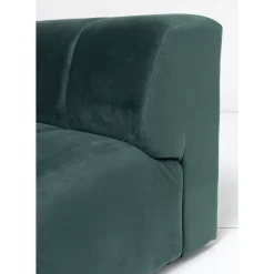 KARE Design Ecksofa Belami Velvet Dunkelgrun Links 265Cm- Sofas & Couches