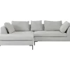 KARE Design Ecksofa Gianni Cord Grau Links- Sofas & Couches