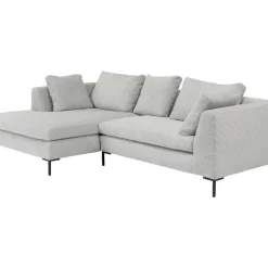 KARE Design Ecksofa Gianni Cord Grau Links- Sofas & Couches